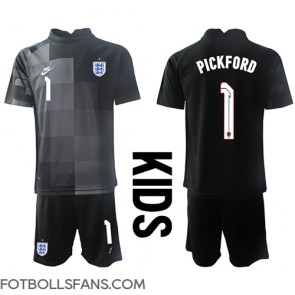 England Jordan Pickford #1 Målvakt Replika Hemmatröja Barn VM 2022 Kortärmad (+ Korta byxor)